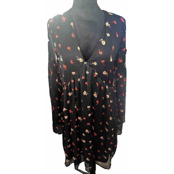 Influencer Black Long Sleeve Dress Size 8(M) - Picture 1 of 7